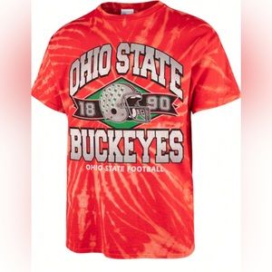 47 OHIO STATE BUCKEYES RED VINTAGE TUBULAR SHORT SLEEVE T SHIRT Size Small